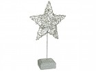 Figura estrella navidad plata 40 cm