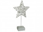 Figura estrella navidad plata 50 cm