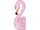 Flamingo rosa decorativo para pared de madera albasia