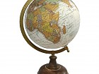 Globo esfera terrestre vintage de mesa países colores