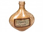 Jarrón botella marrón 28x15x33 cm
