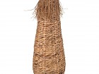 Jarrón alto de suelo fibra natural jacinto de agua