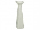 Candelabro blanco Rose 11x11x45 cm