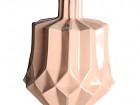 Jarrón contemporáneo de cerámica rosa