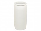 Jarrón terracota blanco 15x15x39 cm