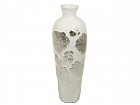 Jarrón terracota blanco 28x28x82 cm