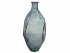 Jarrón vidrio Origami azul 29x29x59 cm