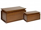 Juego de 2 baúles de madera 