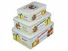 Juego de 3 cajas Fruits