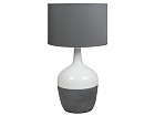 Lámpara cerámica blanca y gris 42x42x75 cm
