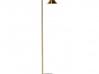 Lámpara de pie contemporánea en dorado y blanco