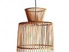 Lámpara de techo circular lamas de bambú 