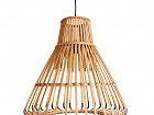 Lámpara de techo cono de bambú 50 cm