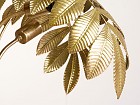 Lámpara de mesa dorada hojas laurel