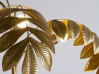 Lámpara de mesa dorada hojas laurel