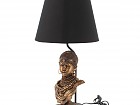 Lámpara mesa de resina estilo africano