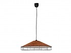 Lámpara de techo efecto mármol marrón 50cm