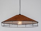 Lámpara de techo efecto mármol marrón 50cm