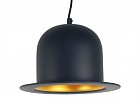 Lámpara de techo sombrero negro