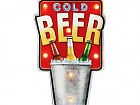 Letrero luminoso de pared cervezas frías