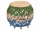 Mesa auxiliar de colores boho chic