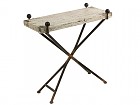 Mesa rectangular vintage madera y metal