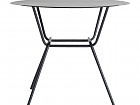 Mesa de café baja de hierro negro 60cm