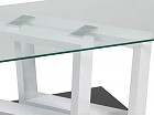 Mesa centro de cristal y DM rectangular