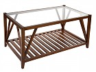 Mesa de centro madera y cristal