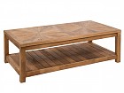 Mesa centro madera natural con revistero Rustik