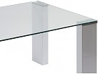 Mesa centro moderna de cristal con 4 patas