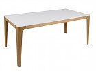 Mesa comedor blanca y madera estilo nórdico Mine