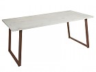 Mesa comedor industrial blanco tiza