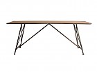 Mesa comedor hierro y madera de olmo 200 cm
