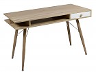 Mesa escritorio rústica 120 cm acero y mdf