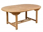Mesa extensible y 6 sillas de madera de teca