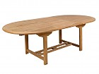 Mesa extensible y 6 sillas de madera de teca