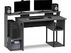 Mesa gamer combinada en madera y metal