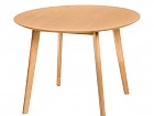 Mesa redonda de madera 100 cm fija