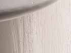 Mesa comedor ovalada de madera blanca