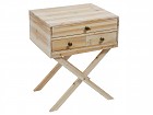 Mesita Country chic de madera de abeto