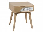 Mesita industrial color madera natural Blue