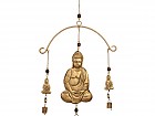 Móvil decorativo con figura de Buda y campanas