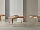 Mesa redonda de madera 100 cm fija