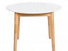 Mesa madera extensible combinada color blanco y madera