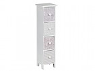 Mueble CD blanco estampado Shabby Chic