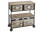 Consola con ruedas estilo vintage