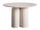 Mesa comedor redonda de madera de mango