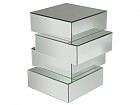 Pedestal cristal de espejo