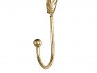 Perchero de pared dorado 3 ganchos 